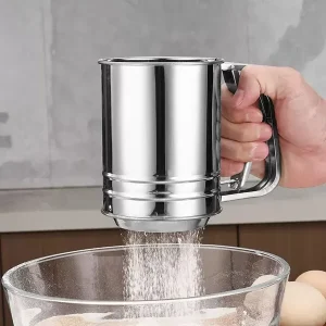 Stainless Steel Hand-Pressed Flour Sifter