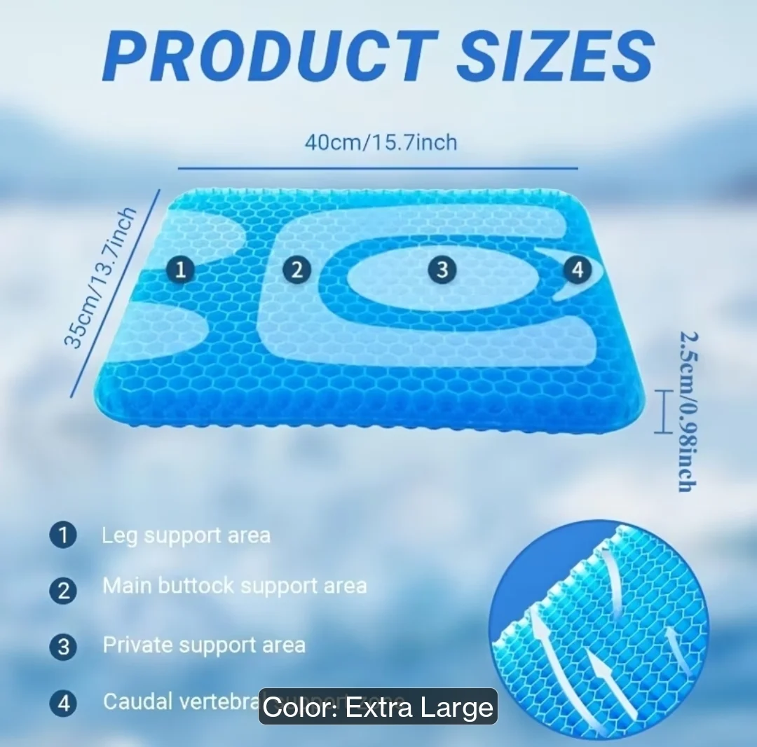 Gel Seat Cushion for Summer Chairs